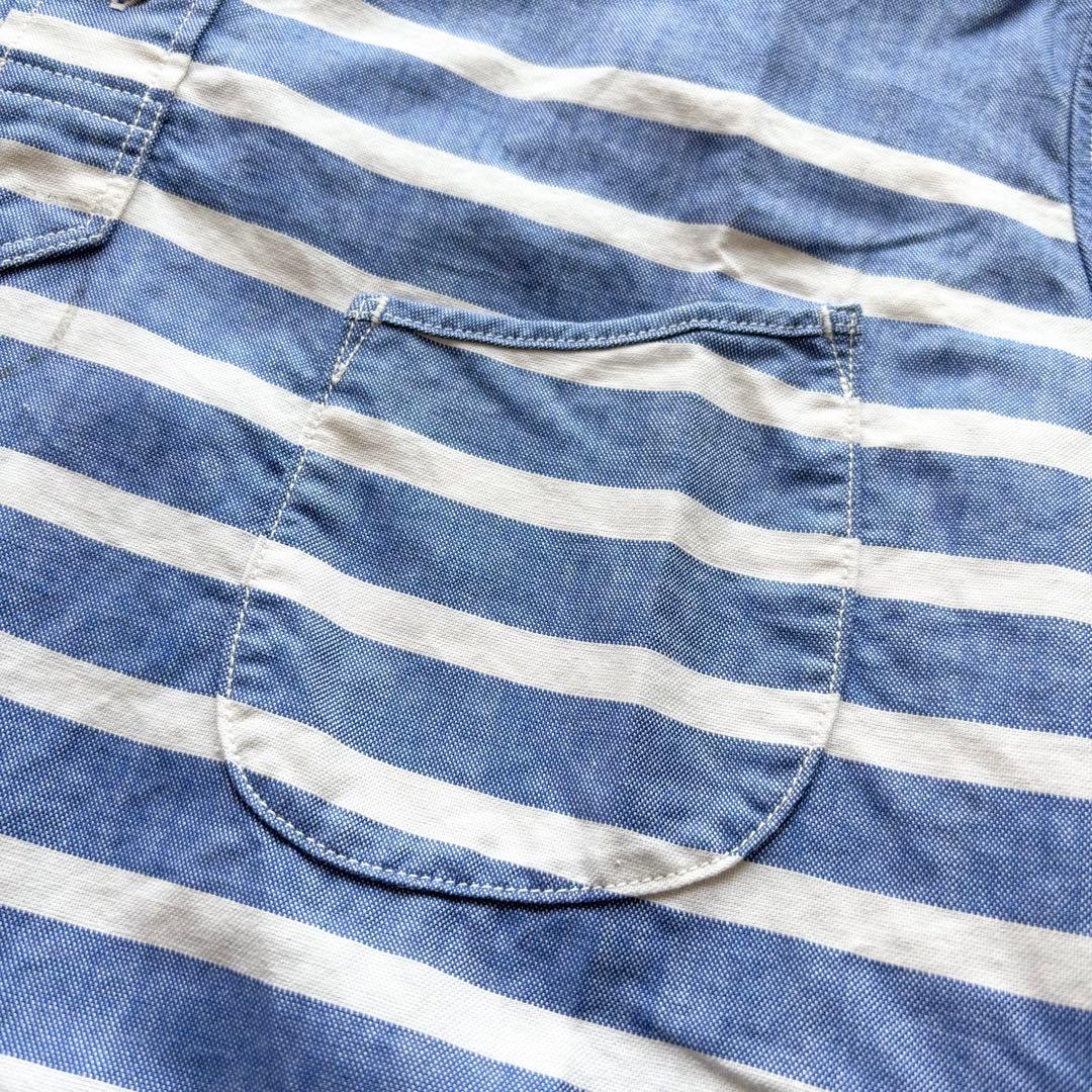 【極美品】45R スーピマオックスの908オーシャンボタンダウンバスクプル