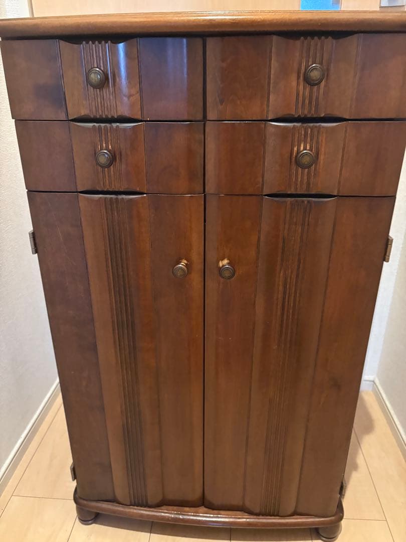 イギリス製 西洋 アンティーク コンソール キャビネット 飾り棚