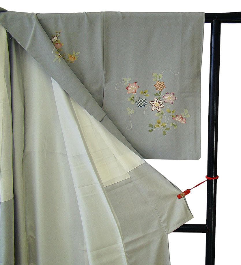 美品 極上一越地 本加工染 附下げ・訪問着（正絹）仕立上り＜HH2218＞