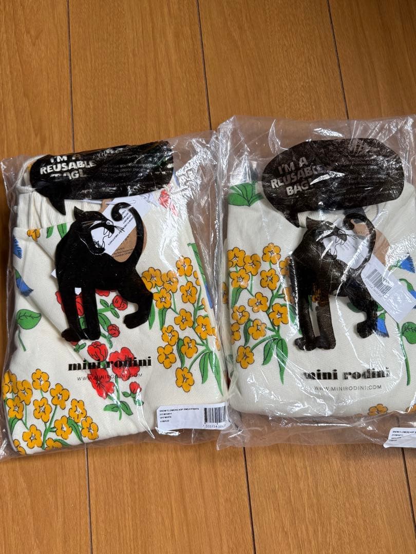 mini rodini スウェット　トレーナー　上下セット　六花亭