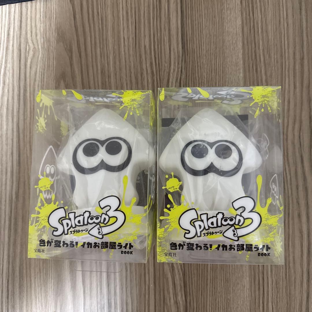 【新品】スプラトゥーン3 色が変わる！ イカお部屋ライトBOOK 2個セット