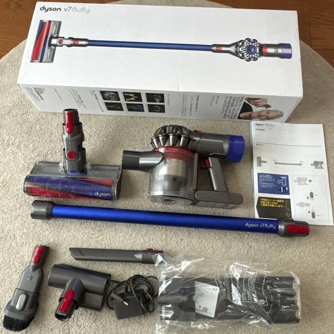 ダイソン　V7fluffy 新品交換性大容量バッテリー付