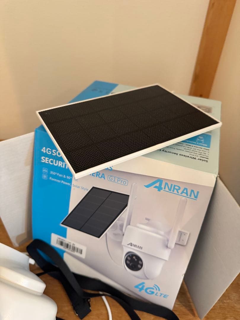 最新4G防犯カメラ・wifi不要・SIM/SDカード内蔵 ANRAN 電源不要