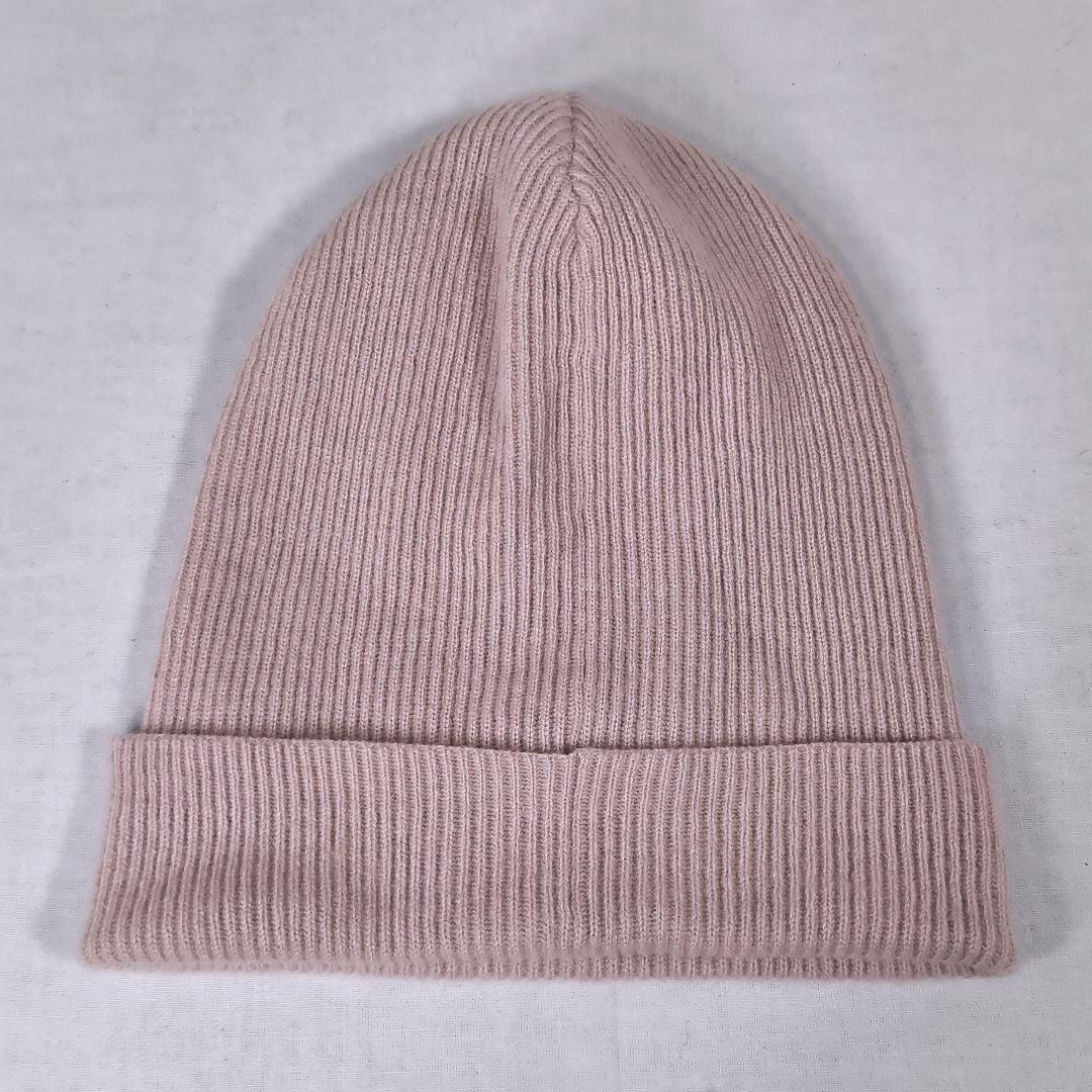 超高級カシミヤ製✨️　ブルネロクチネリ　ニットキャップ　淡いピンク