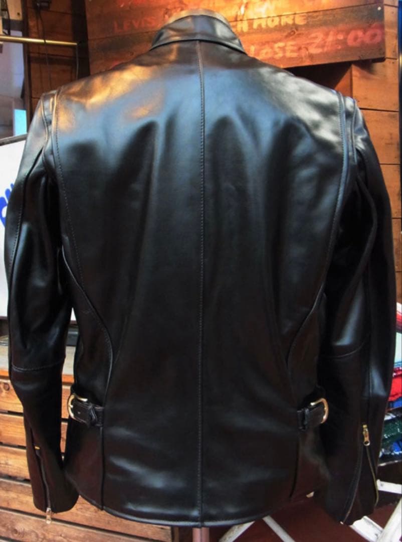 vanson Ｂ　シングルライダースジャケット ブラック