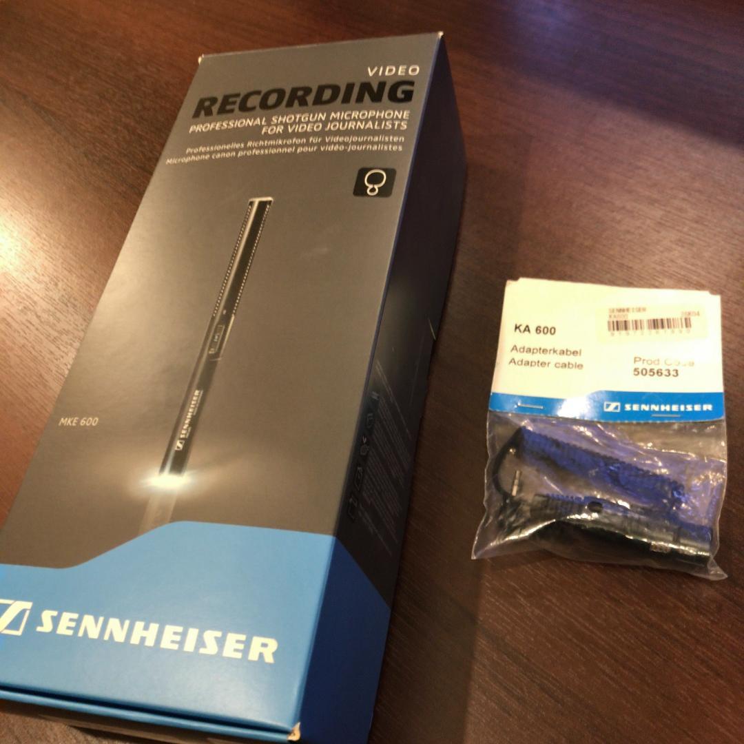 【無傷美品】Sennheiser MKE600 ビデオカメラ用コンデンサーマイク