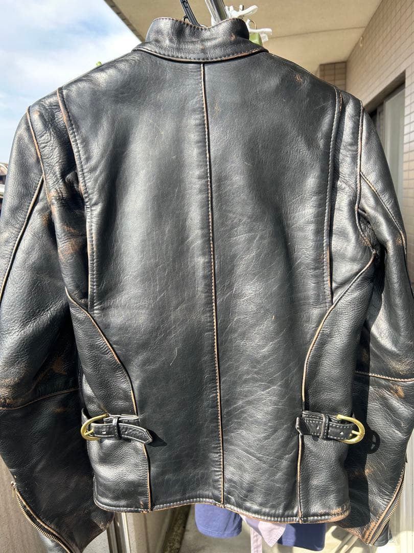 値下げ交渉可能 茶芯 VANSON ライダース 革ジャンB