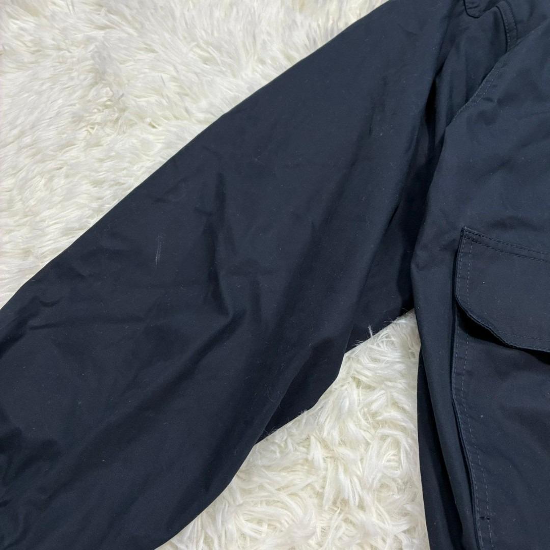 【美品】信濃屋 ジャケット ネイビー ジャケット 綿 リブ