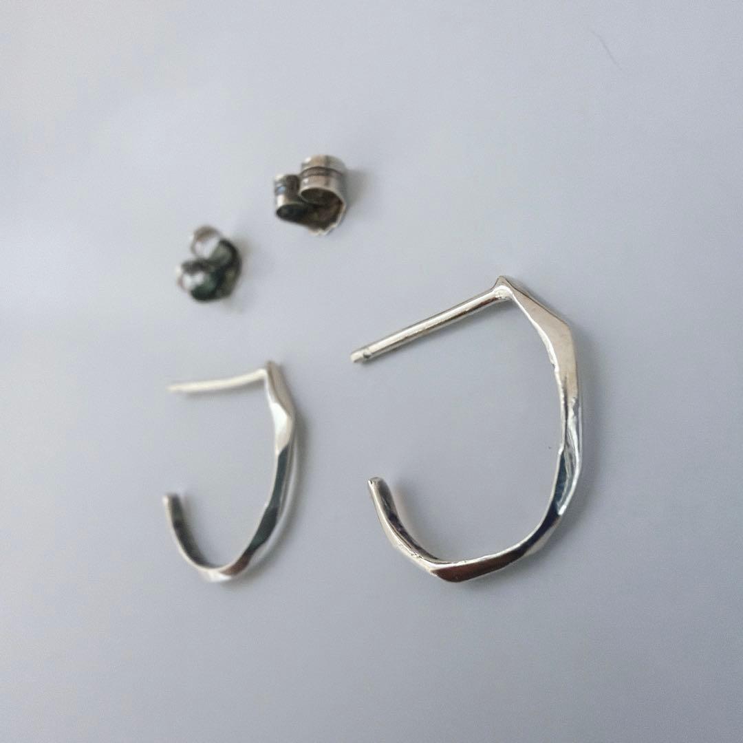 PLUIE プリュイ　リフレクション　ピアス　両耳　シルバー925