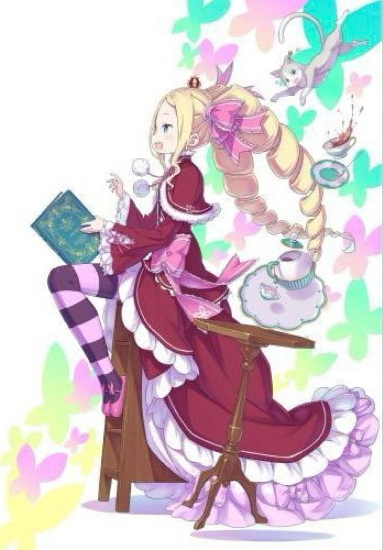 【ベアトリス】　リゼロ　画集　有償特典　アクリルパネル