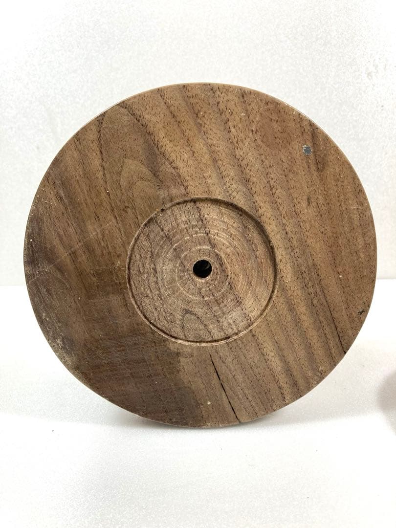 極　小型猛禽ブロック、パーチ　（キャメル）卓上用