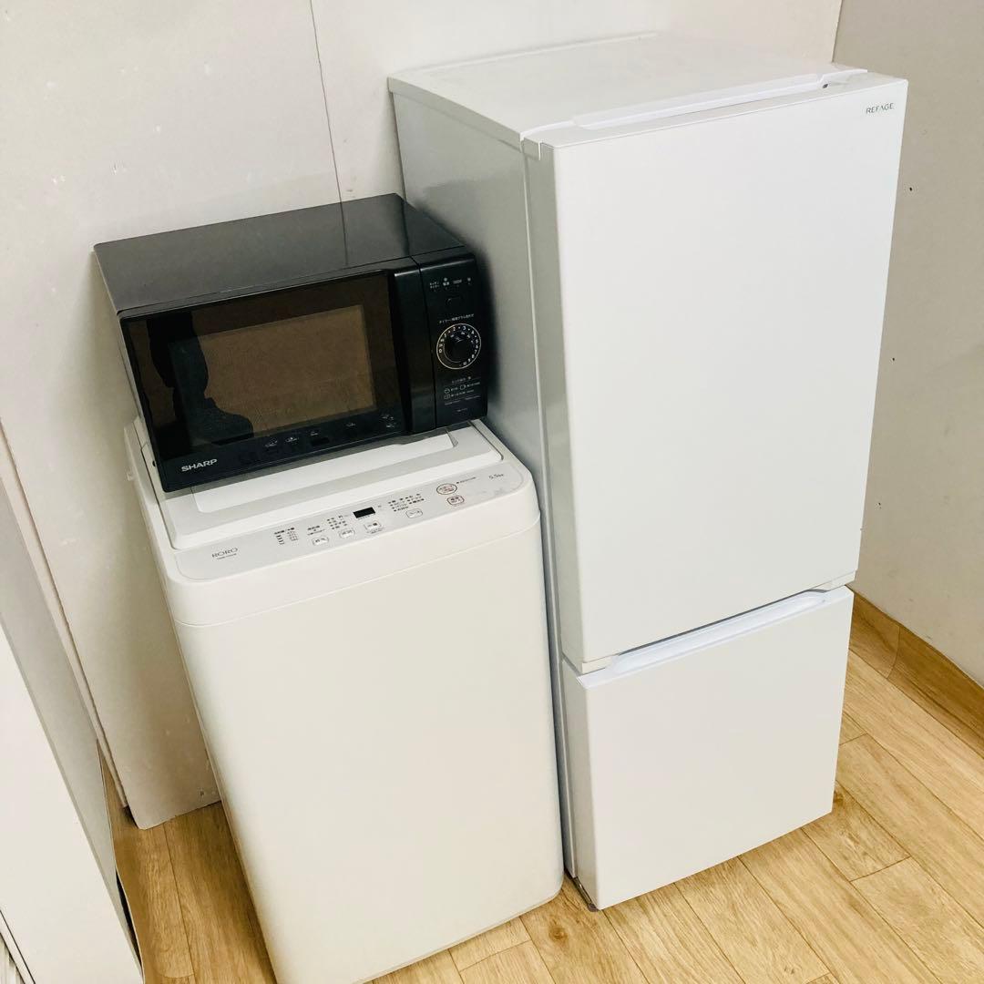 美品高年式ヤマダセレクトシャープ1人暮らし家電セット❗️大阪、大阪近郊配送設置無料
