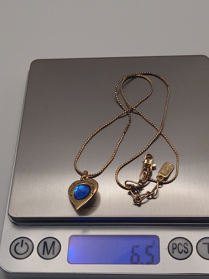 イヴ・サンローラン カラーストーン ペンダント