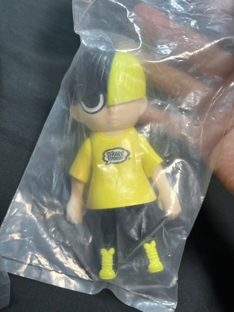 GRAPE BRAIN　にぎるちゃん　のりくん　ソフビ　フィギュア　黄色