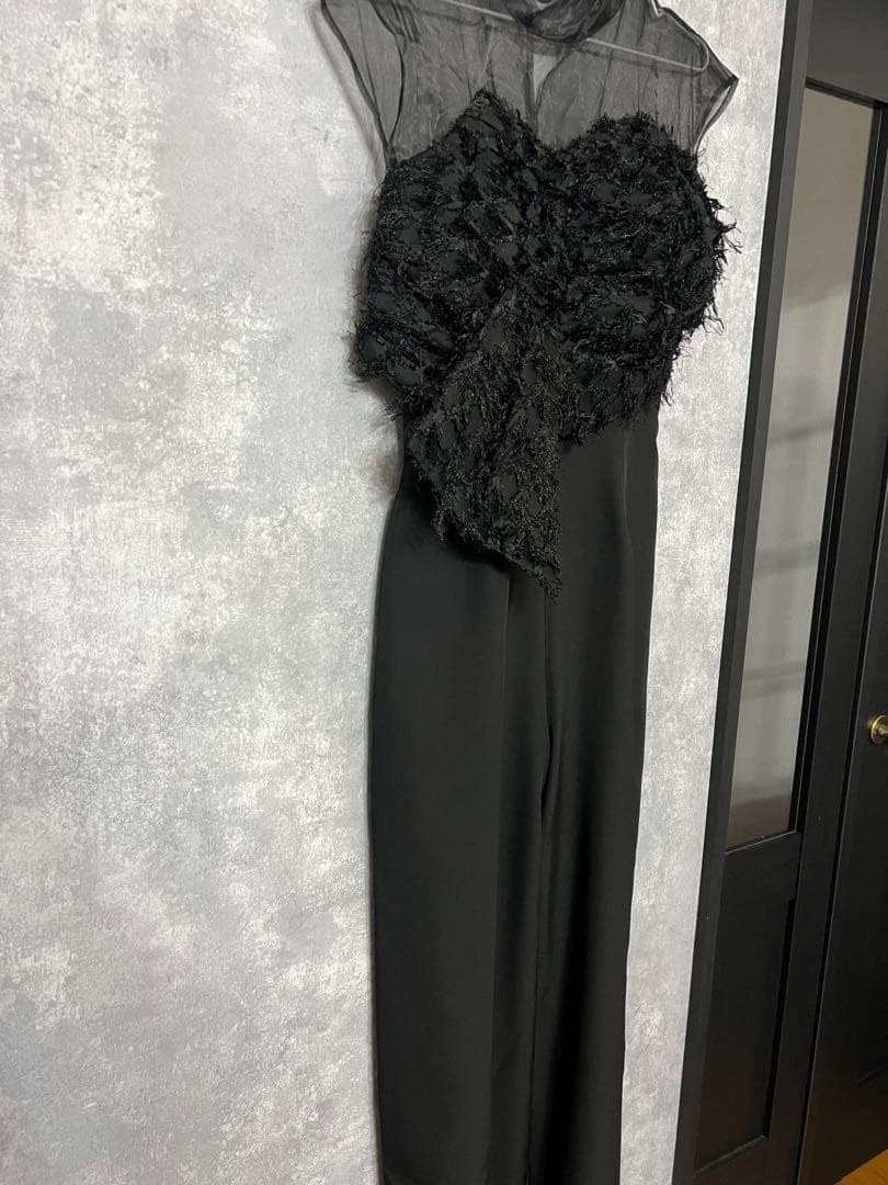 ＊試着のみ美品＊LADYカットジャガードベアパンツドレス