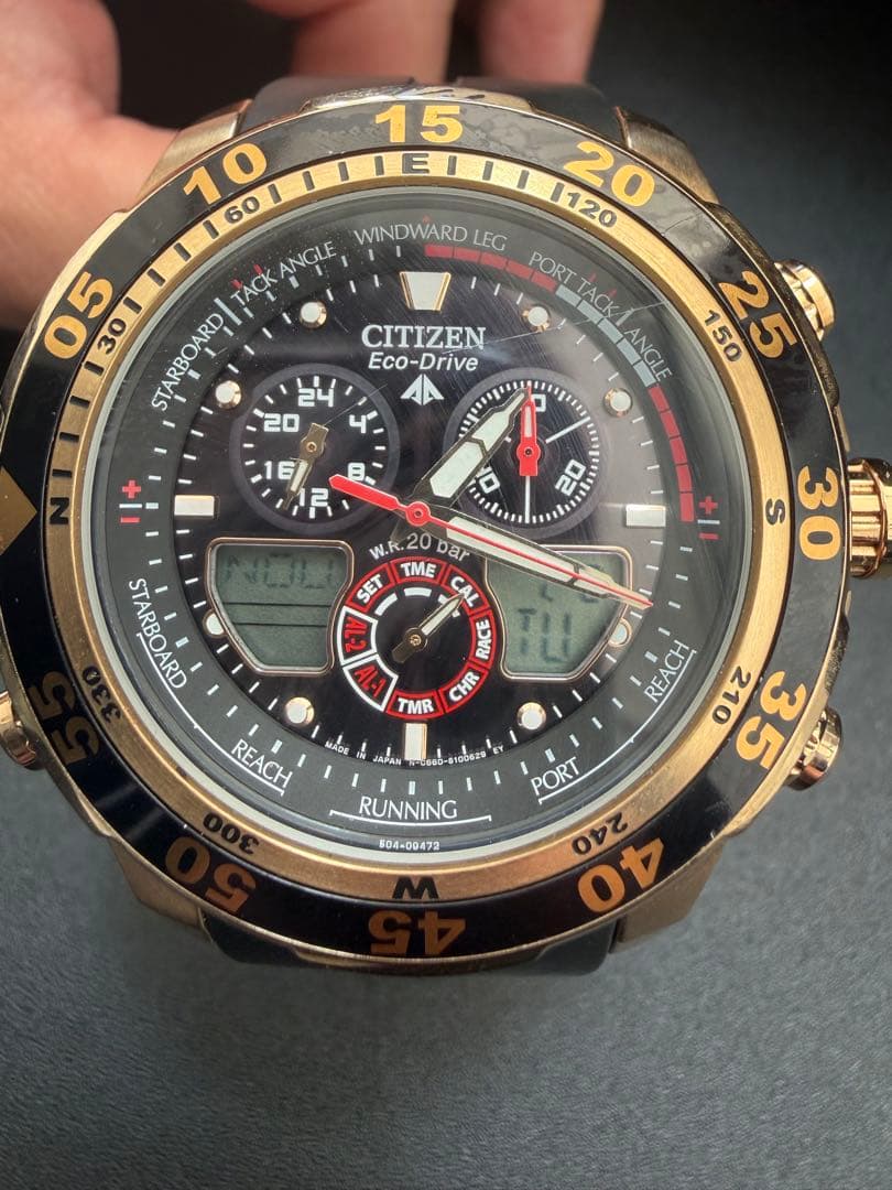 カ*ー様 【希少】シチズン プロマスター エコドライブ C660 ヨットタイマー