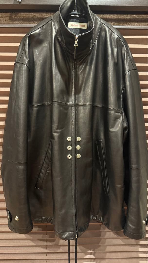 barbell object exclusive attic別注レザージャケット