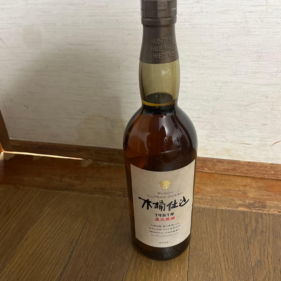 【廃盤】　サントリー　ピュアモルトウイスキー　木桶仕込　1981年　直火蒸溜