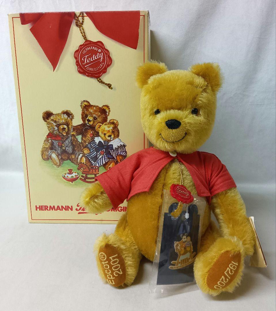 赤ハーマン社製ウィニー・ザ・プー　2001年　くまのプーさん　限定品　レア　美品