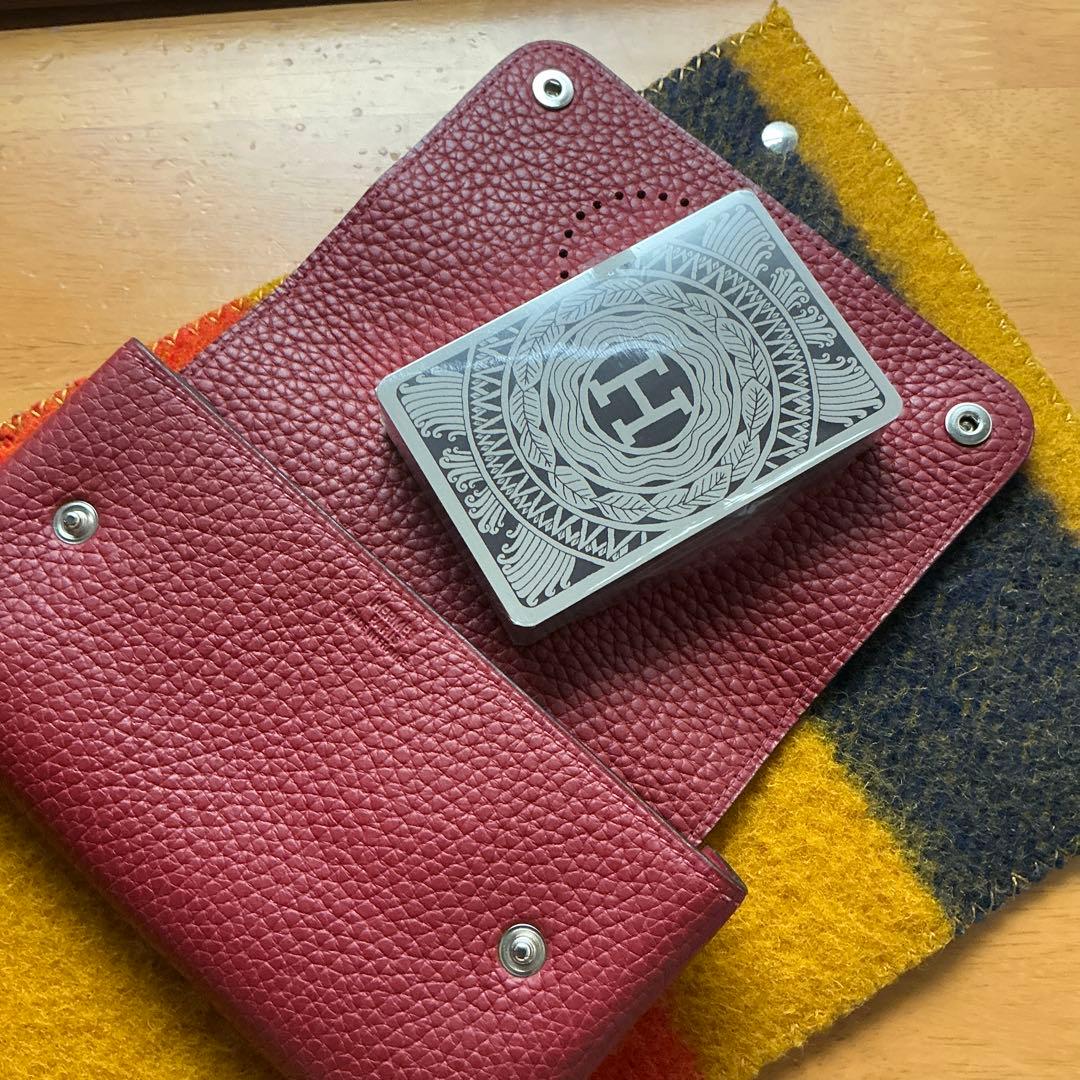 【Hermès】 Set de cartes à jouer avec étui