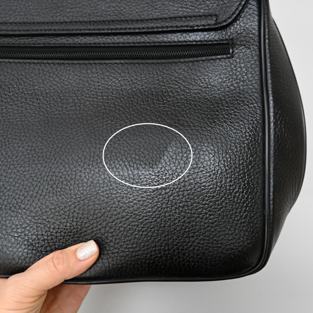 48035★年 ダンヒル ビジネスバッグ ブリーフケース ブラック 牛革*