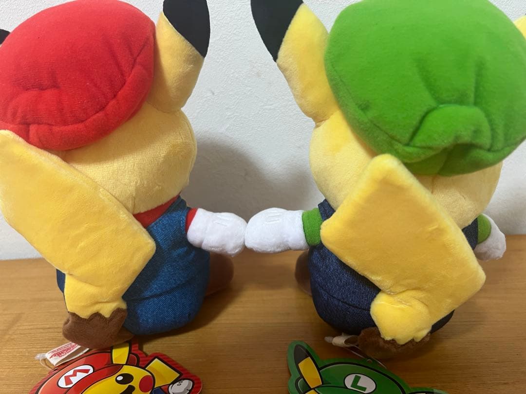 マリオ ピカチュウ ぬいぐるみ　マリオ、ルイージ2体セット