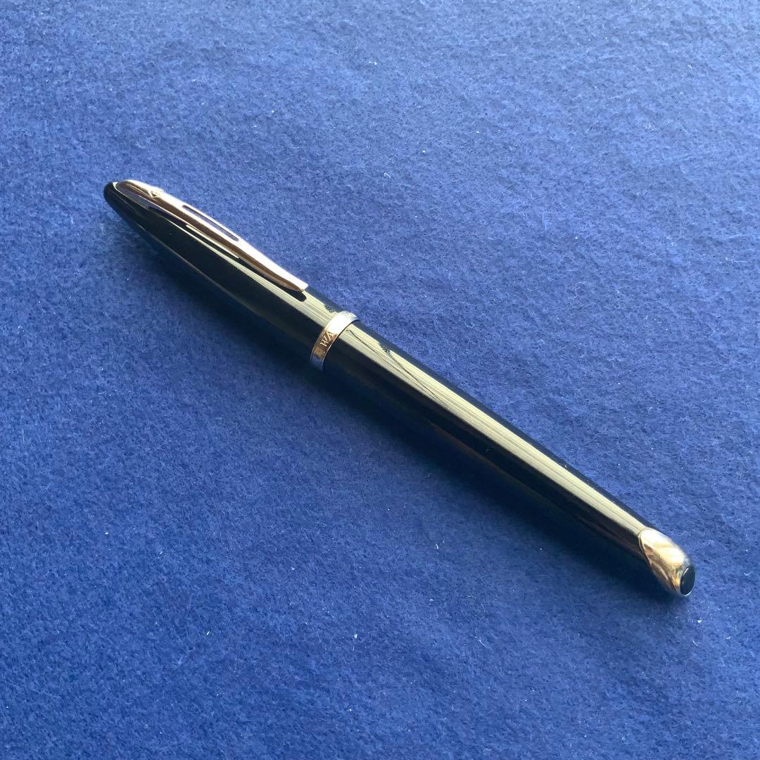 万年筆　ウォーターマンカレン　シルバートリム　18金ロジウムメッキ　EF