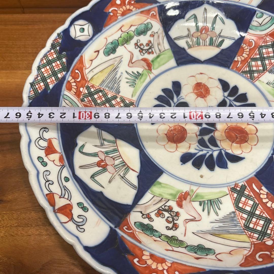 古伊万里　赤絵　大皿　お正月　おもてなし