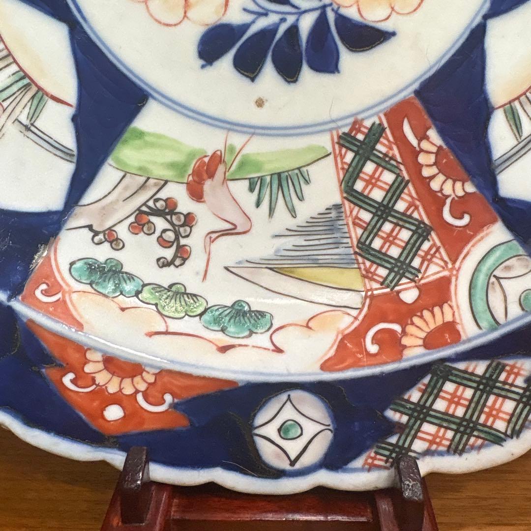 古伊万里　赤絵　大皿　お正月　おもてなし