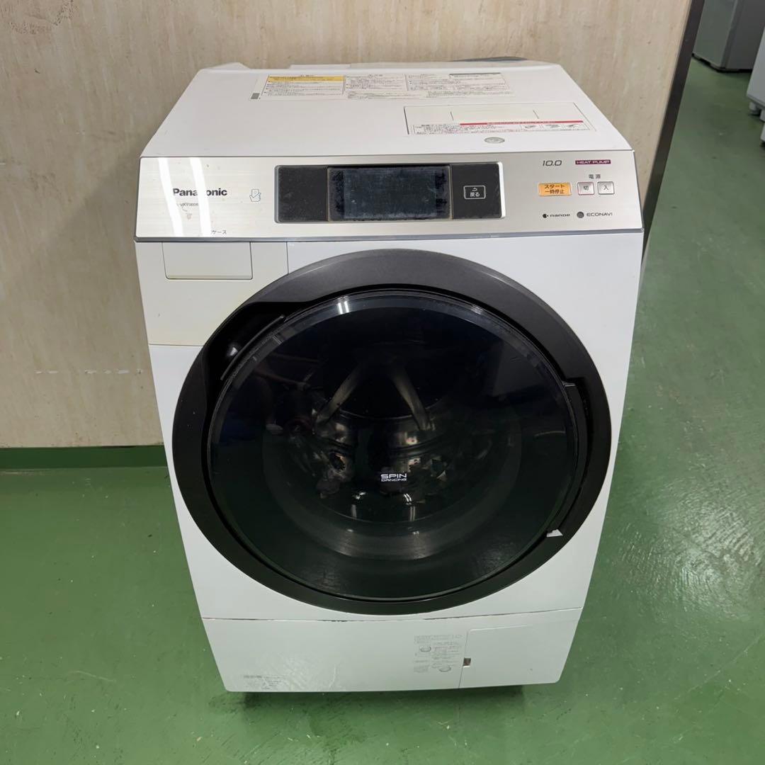 110パナソニックドラム式洗濯機　乾燥付　10/6kg 小型　一人暮らし　右開き