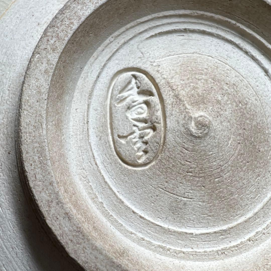 名工　宮川香雲　仁清写菊絵茶碗　極〆箱　※箱底に銘　東Y8-0113☆2F