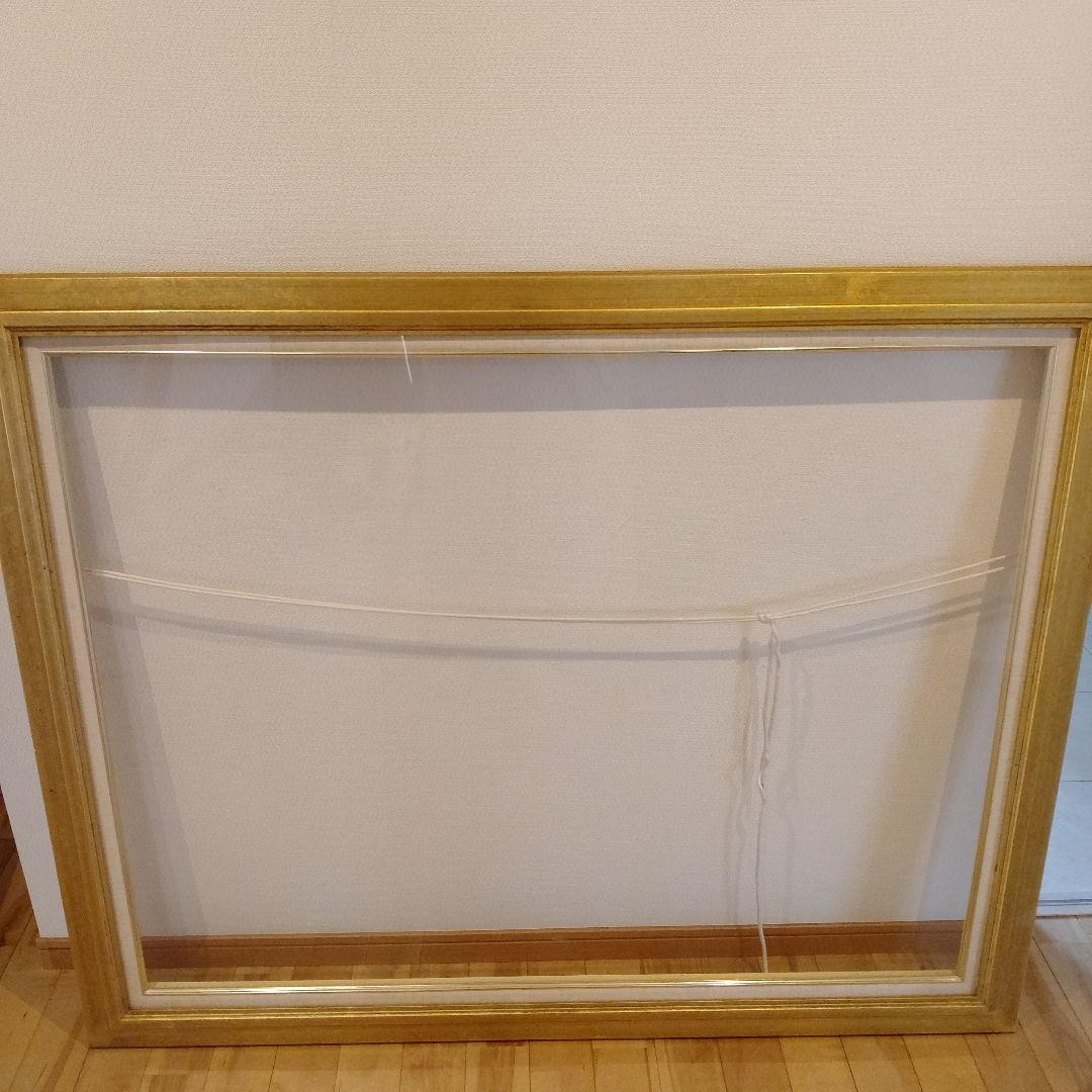 【限定値下げ】レトロ風　ゴールドの油彩額縁のみ 　特大サイズ
