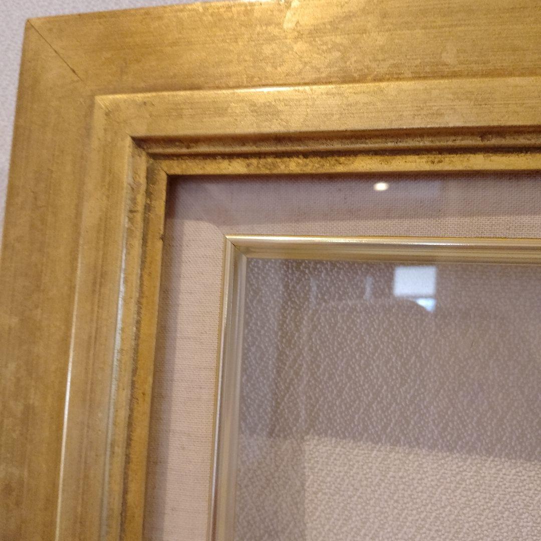 【限定値下げ】レトロ風　ゴールドの油彩額縁のみ 　特大サイズ