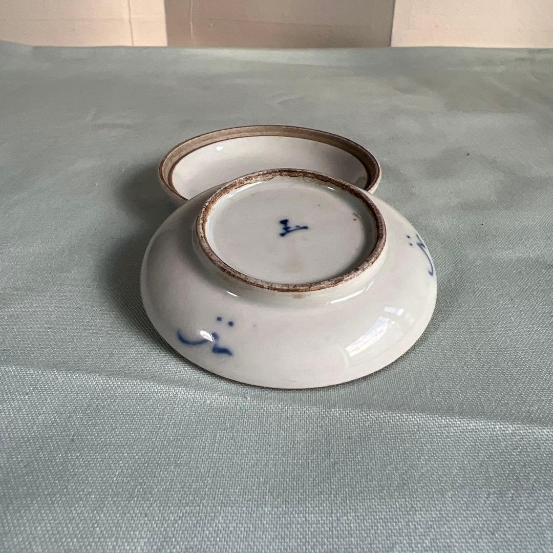 中国古美術 古染付 人物 香合