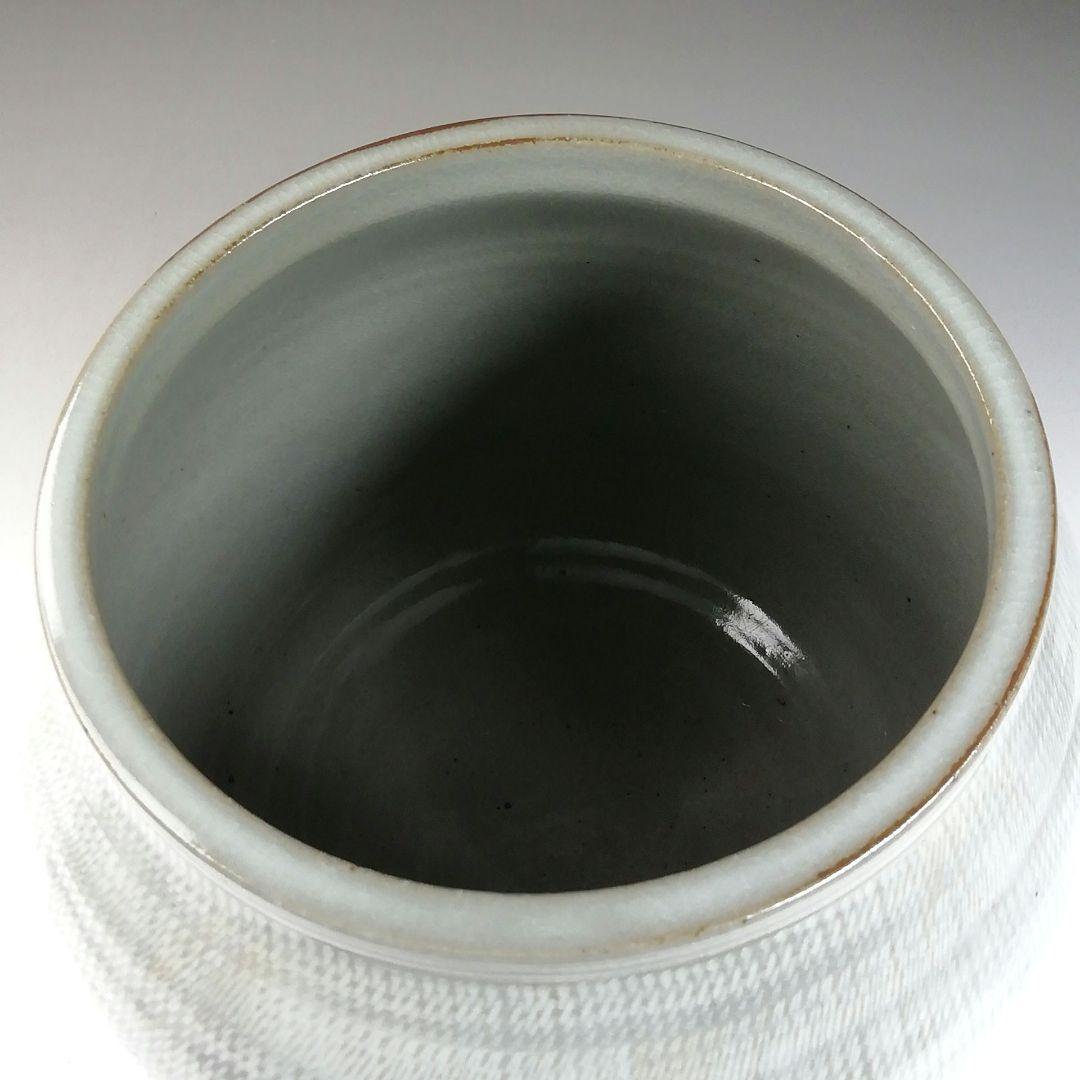 Ｔ７１９　水指　『礼賓手三嶋　水指』『高台寺窯　森里陶楽 造』　共箱　茶道具