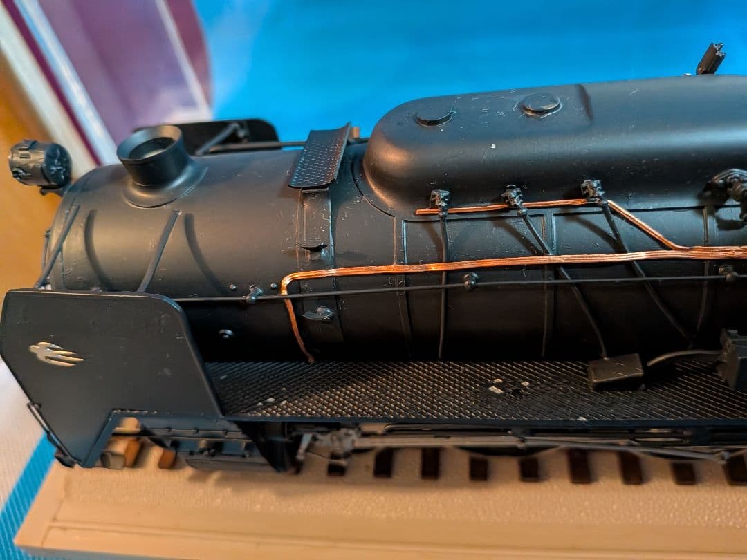 蒸気機関車Ｃ６２金属製ビッグスケールサイズ全長５０センチ約２Kg飾りオブジェ置物