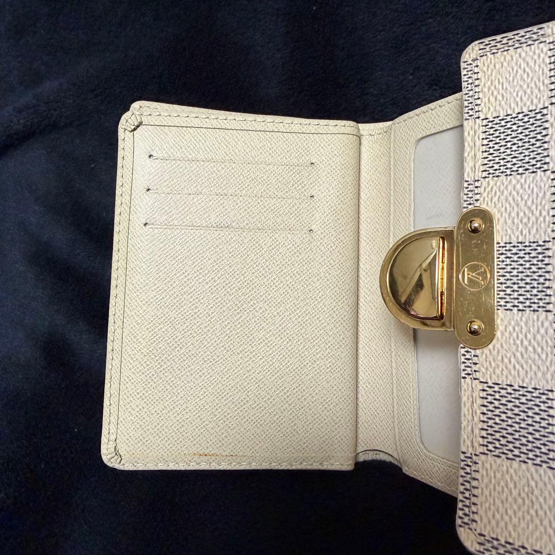 ルイヴィトン ダミエアズール ポルトフォイユ コアラ 三つ折り財布 N60013