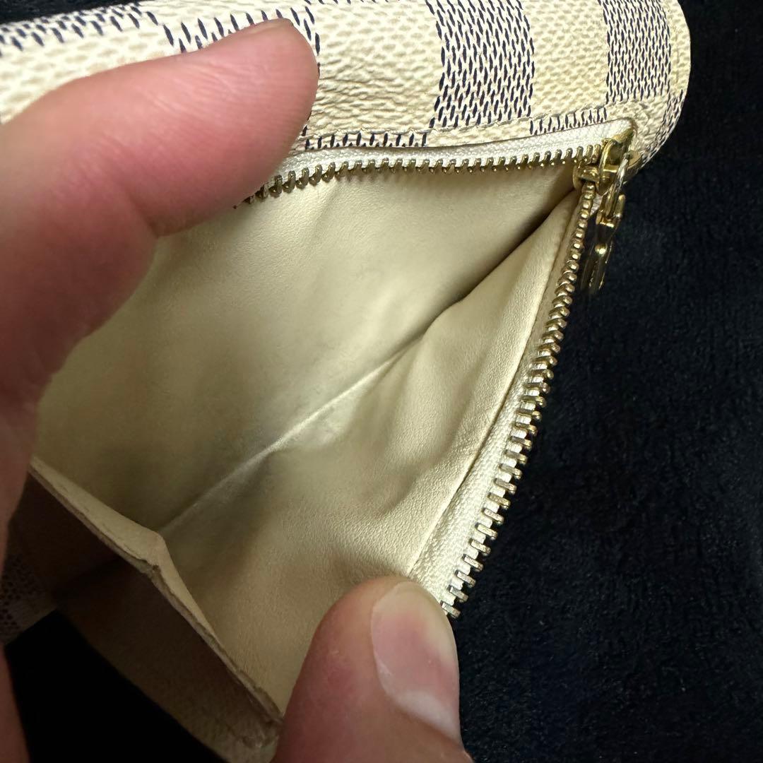 ルイヴィトン ダミエアズール ポルトフォイユ コアラ 三つ折り財布 N60013