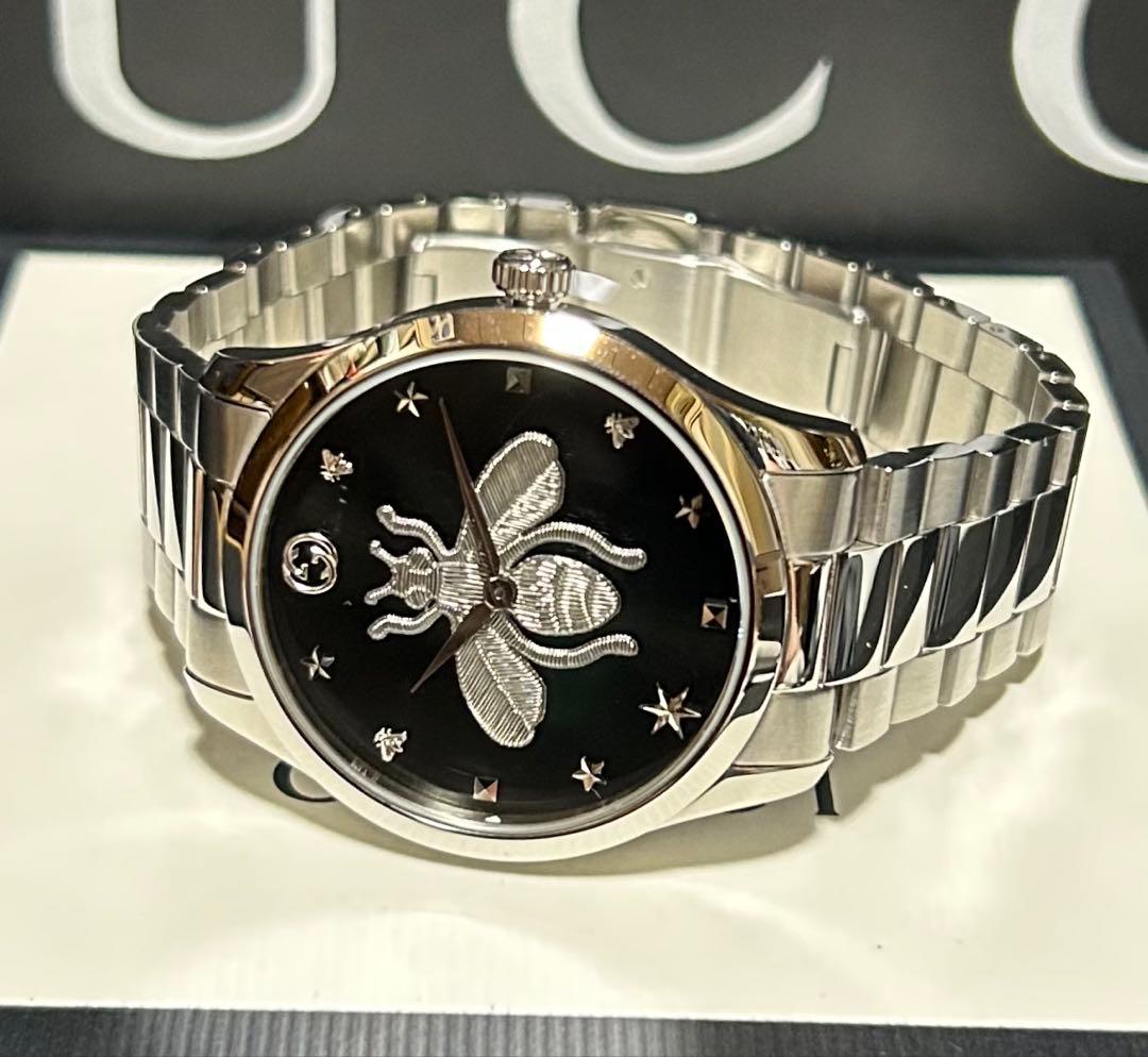 新品 GUCCI G-タイムレス 腕時計 アイコニック ウォッチ ハチ Bee