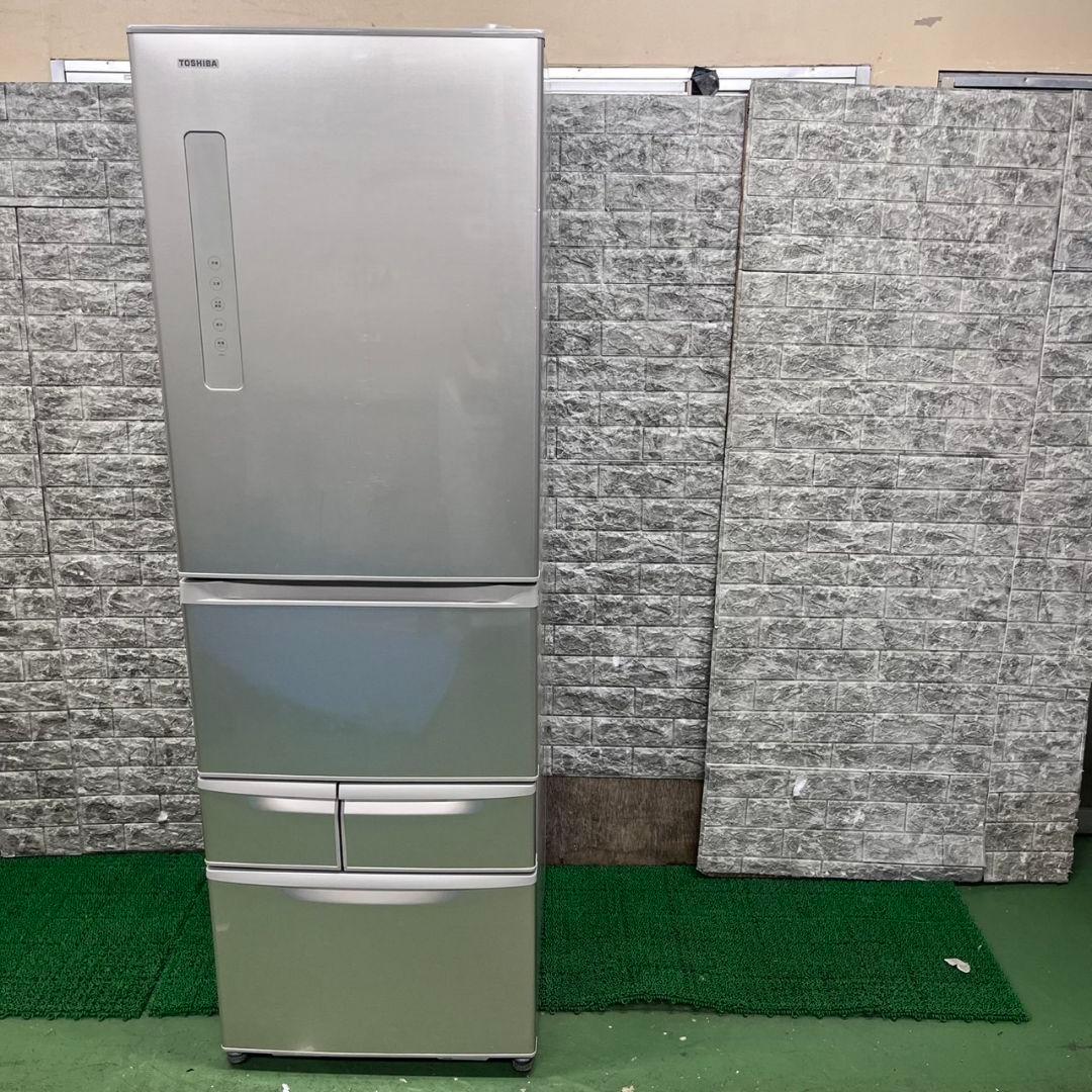 659 冷蔵庫　大型　左開き　400L強　自動製氷機付　関東配送　大人気　極美品