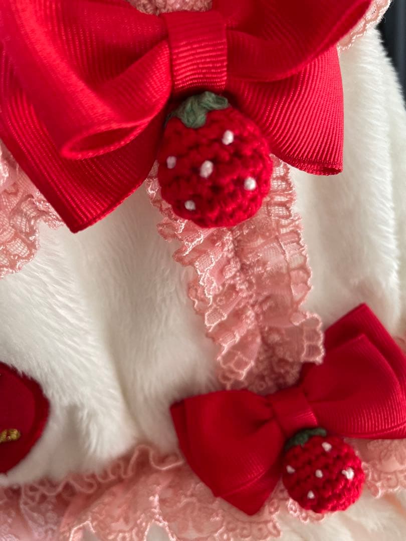 きゃんナナ　冬いちごデコレーションワンピース　L