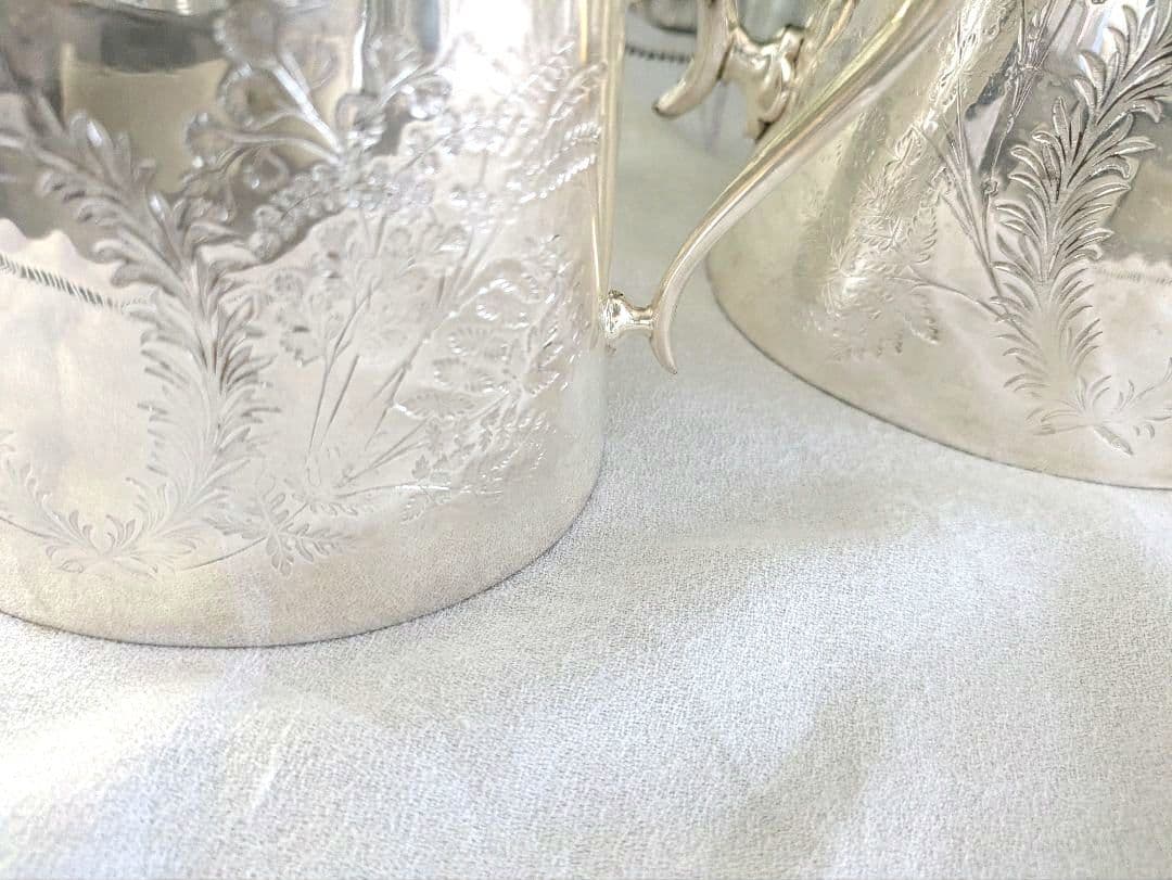 アンティーク　シルバー ティーポット ティーセット