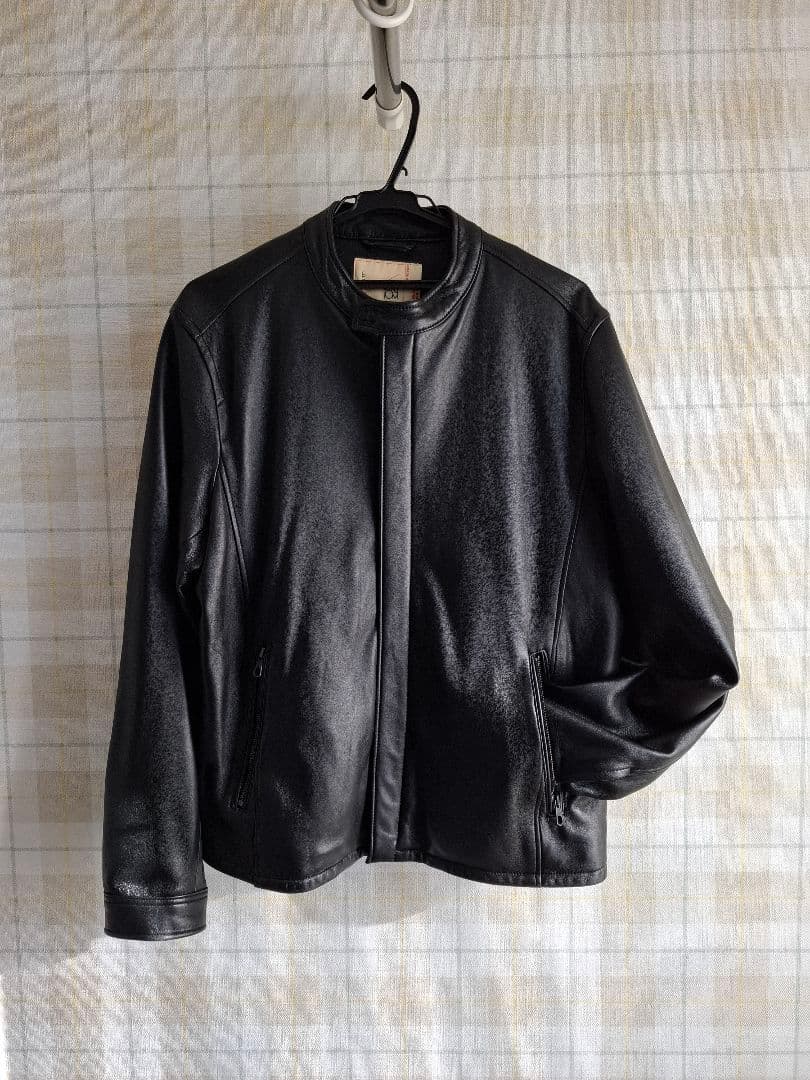 nano・universeシングルライダースジャケット 羊革 サイズL　美品
