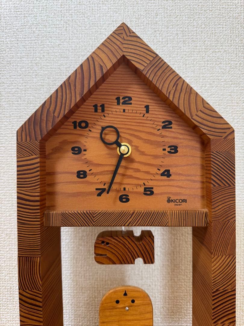 KICORI キコリ　時計　掛け時計　置き時計　サカナとネコ