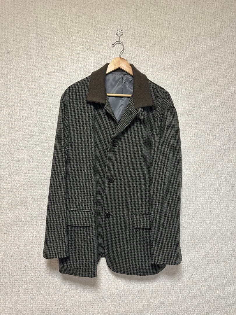 美品　激レア【Y's for men コート】千鳥格子柄ハウンド‐トゥース