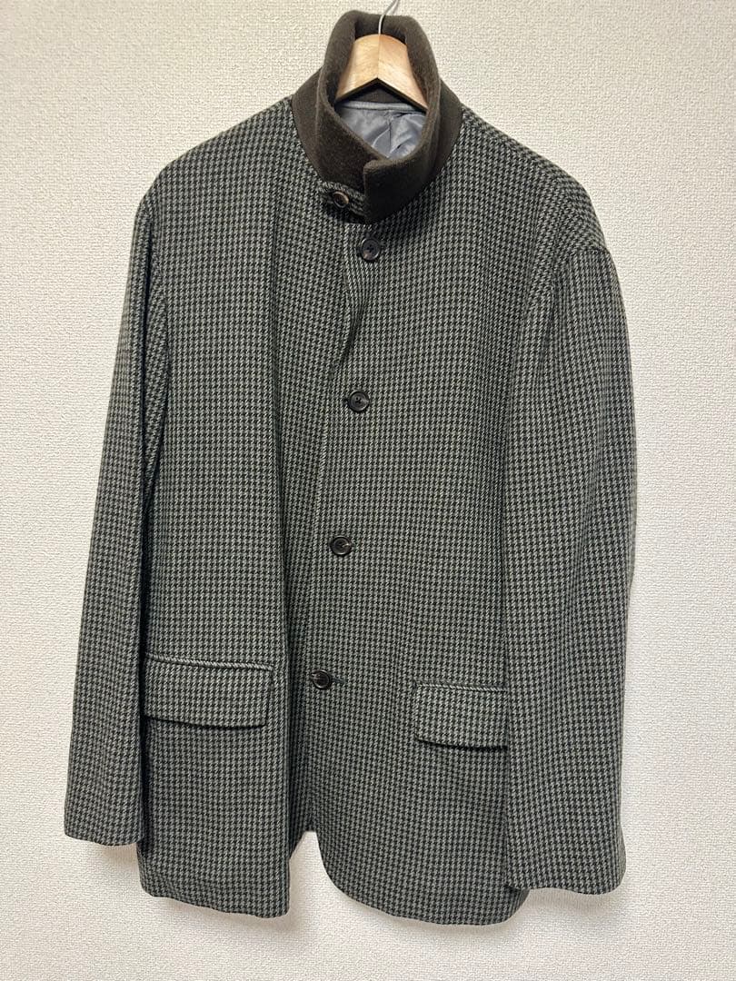 美品　激レア【Y's for men コート】千鳥格子柄ハウンド‐トゥース