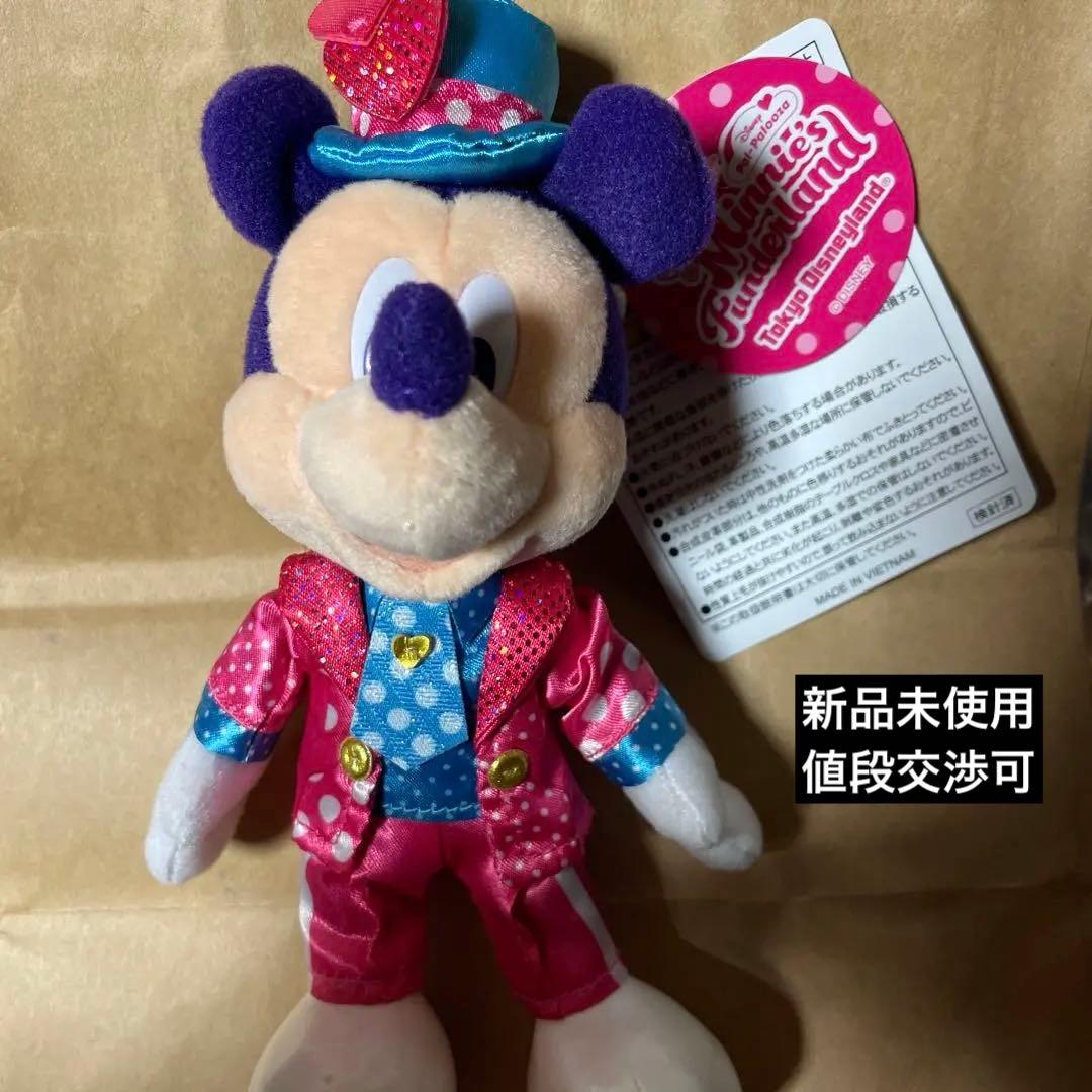 タグ付　ミニーファンダーランド ミッキーぬいぐるみバッチ 東京ディズニーリゾート