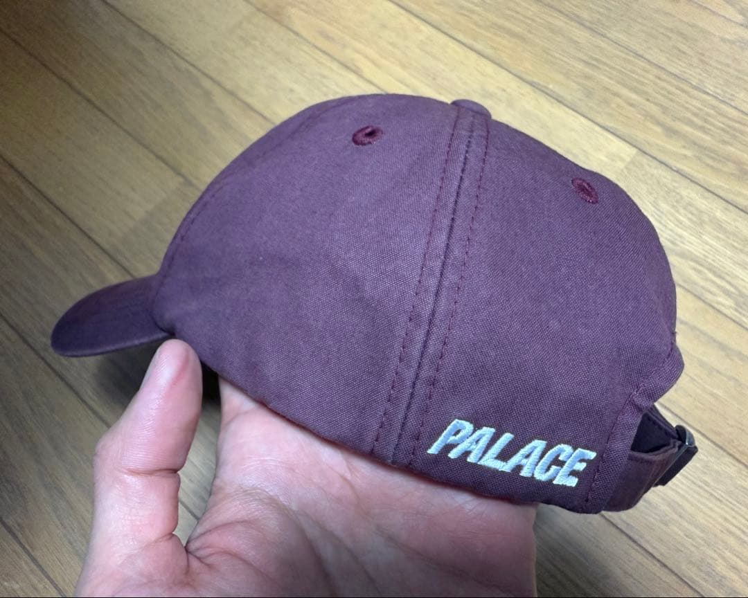 palace millerain cap p logo バーガンディ
