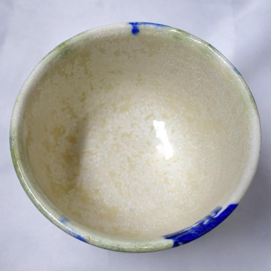 未使用 陶芸家 柳原睦夫 脚付き杯 盃 ゴブレット 陶器製酒器