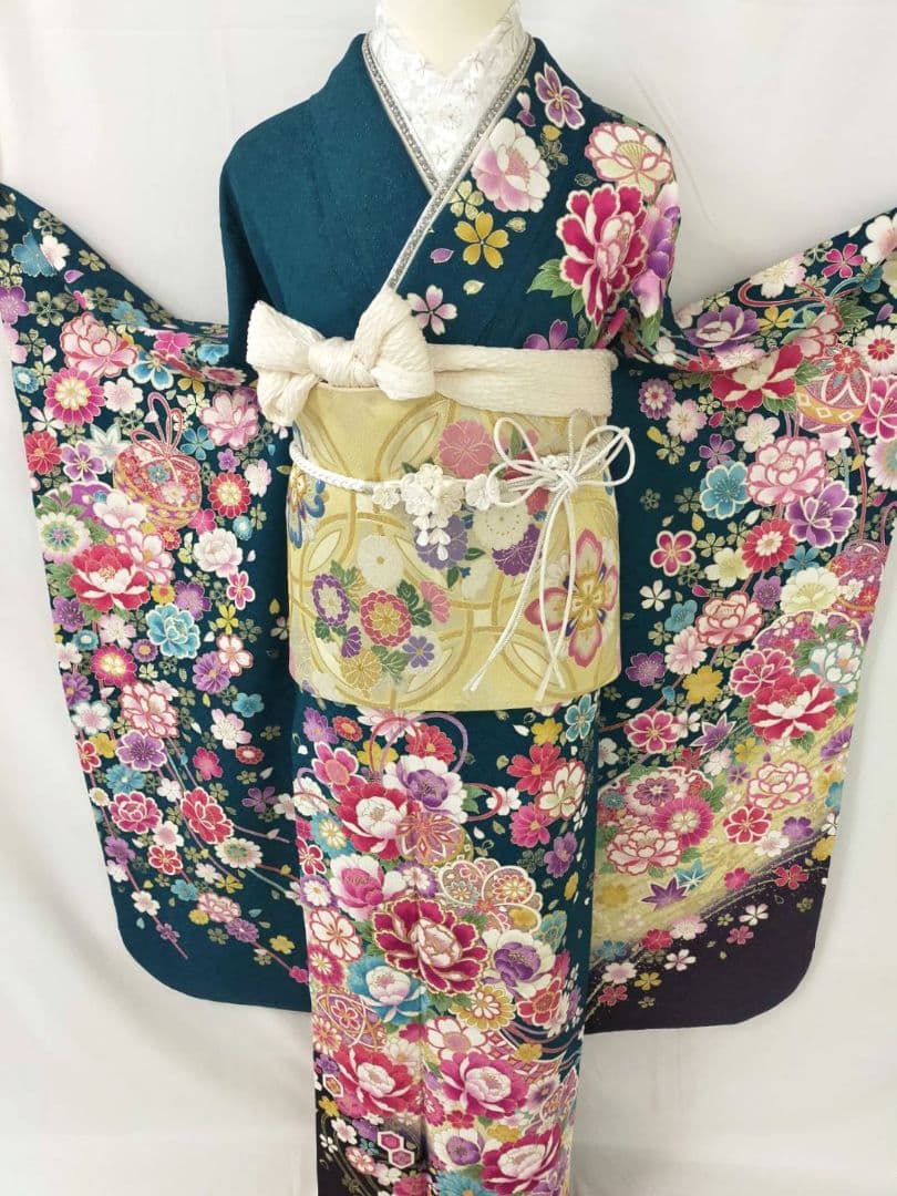 はんぺんさま　美品　正絹　振袖　3点セット